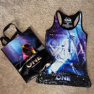 Michael Jackson ONE Cirque du Soleil Sequin Tank - Blue Purple